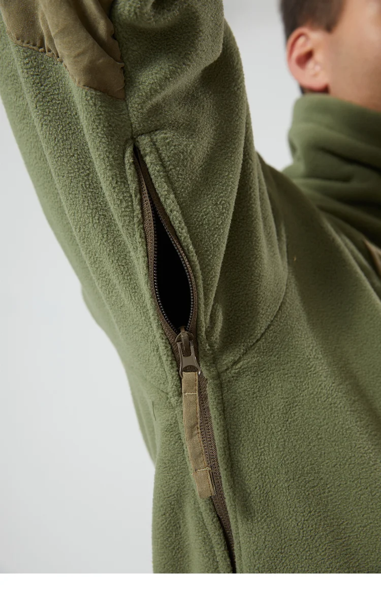 Wholesale Outdoor Windproof Warm Tactical Fleece Jacket