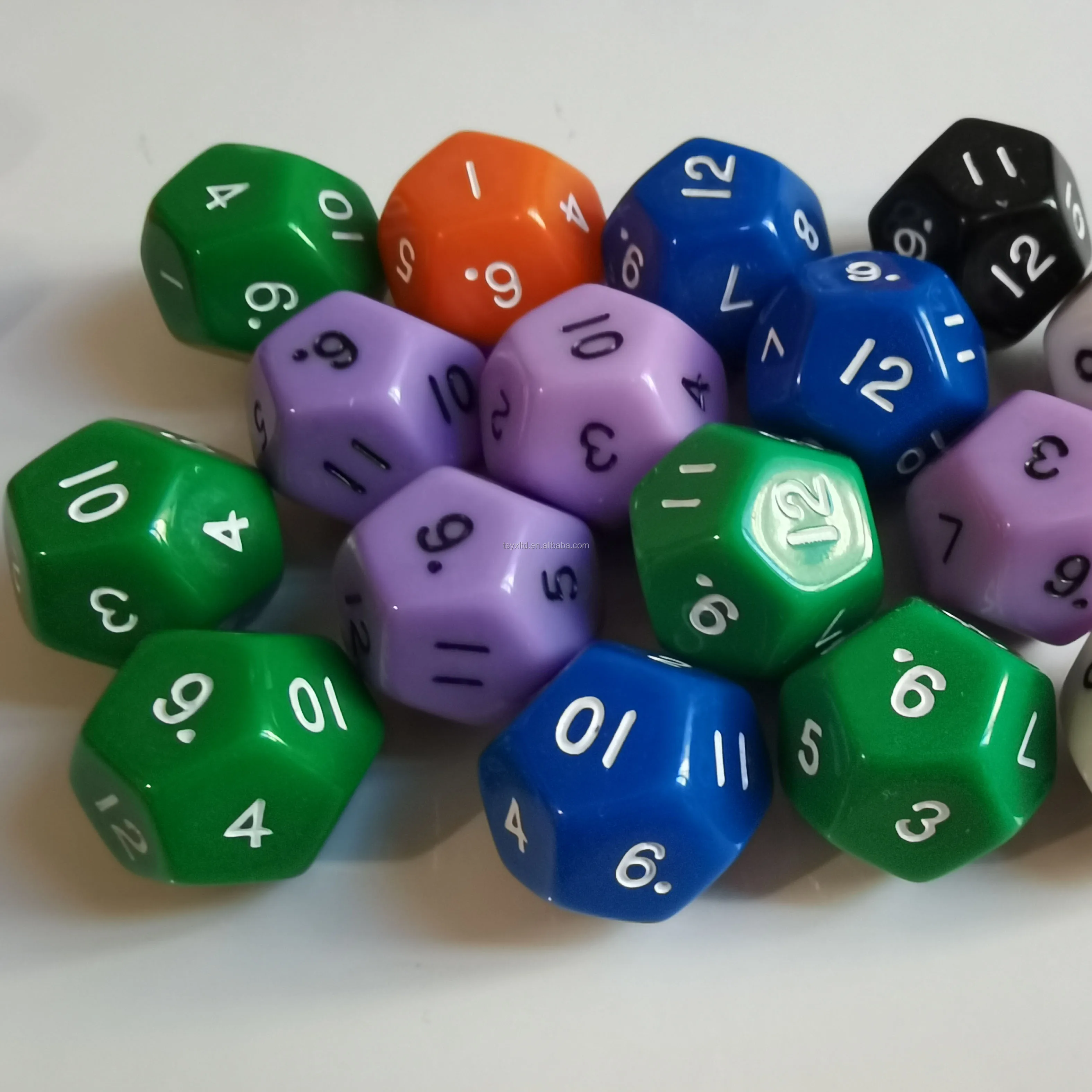 Custom opt. Цветные игральные кости. custom dice. dice size.