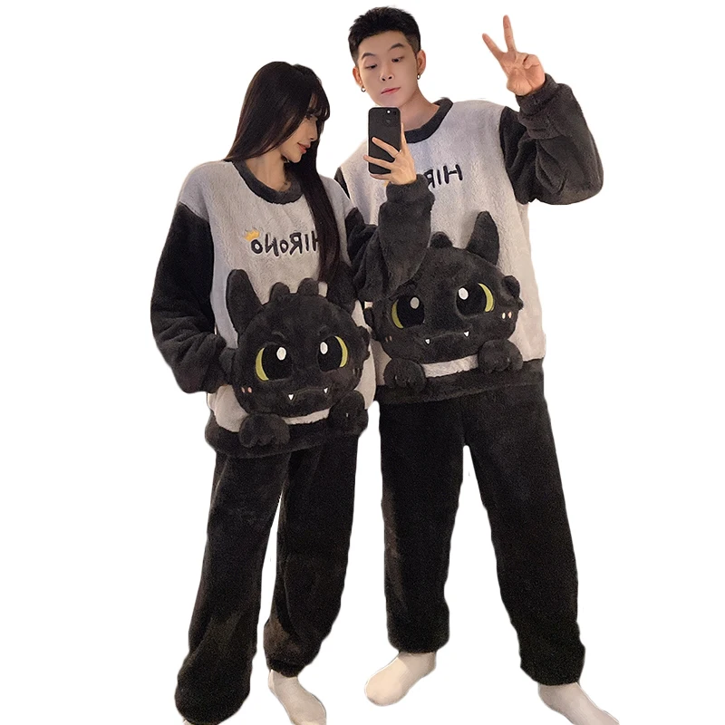 Matching Pajamas Pyjama Couple Hiver Winter Couple Pajamas Plush