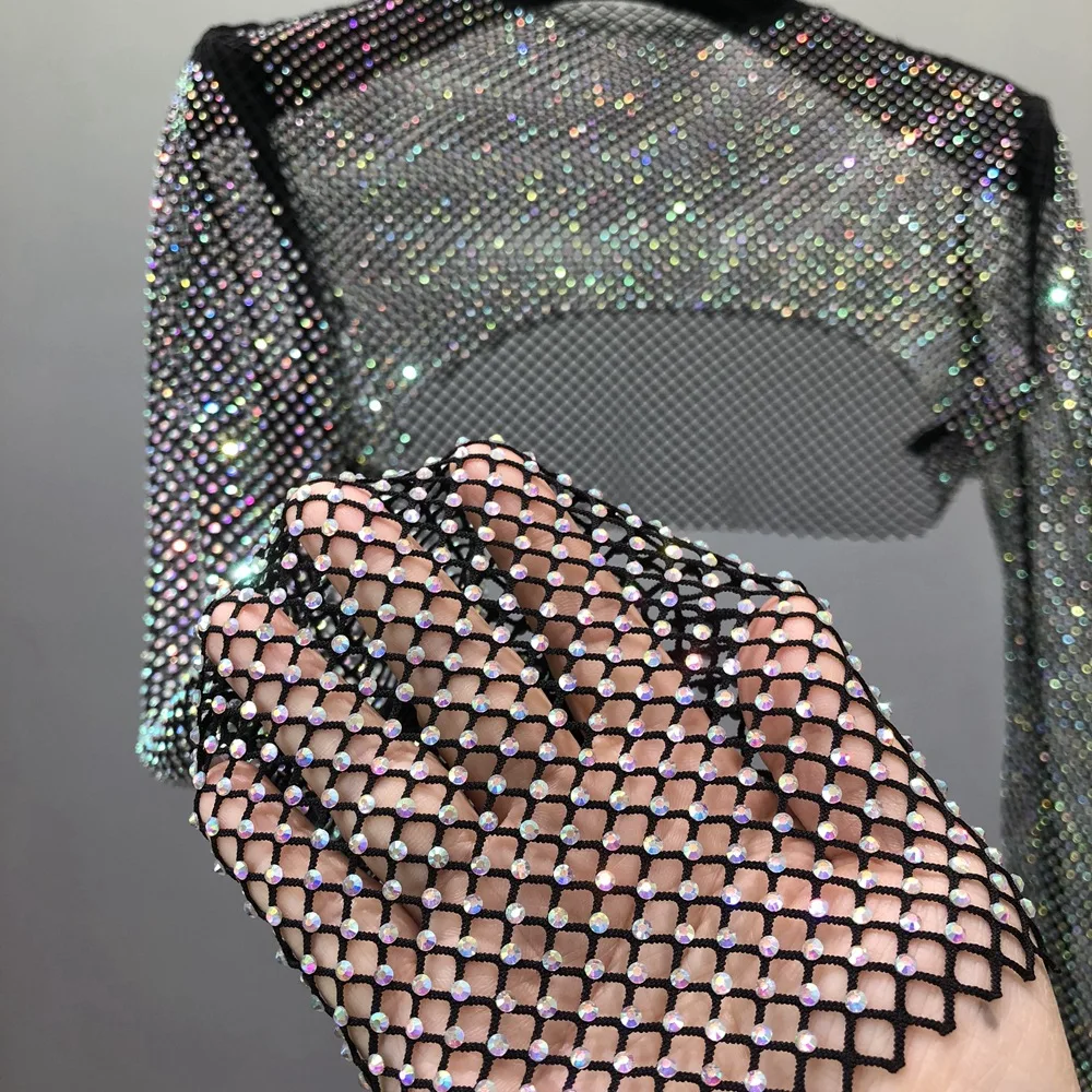 fishnet diamond top