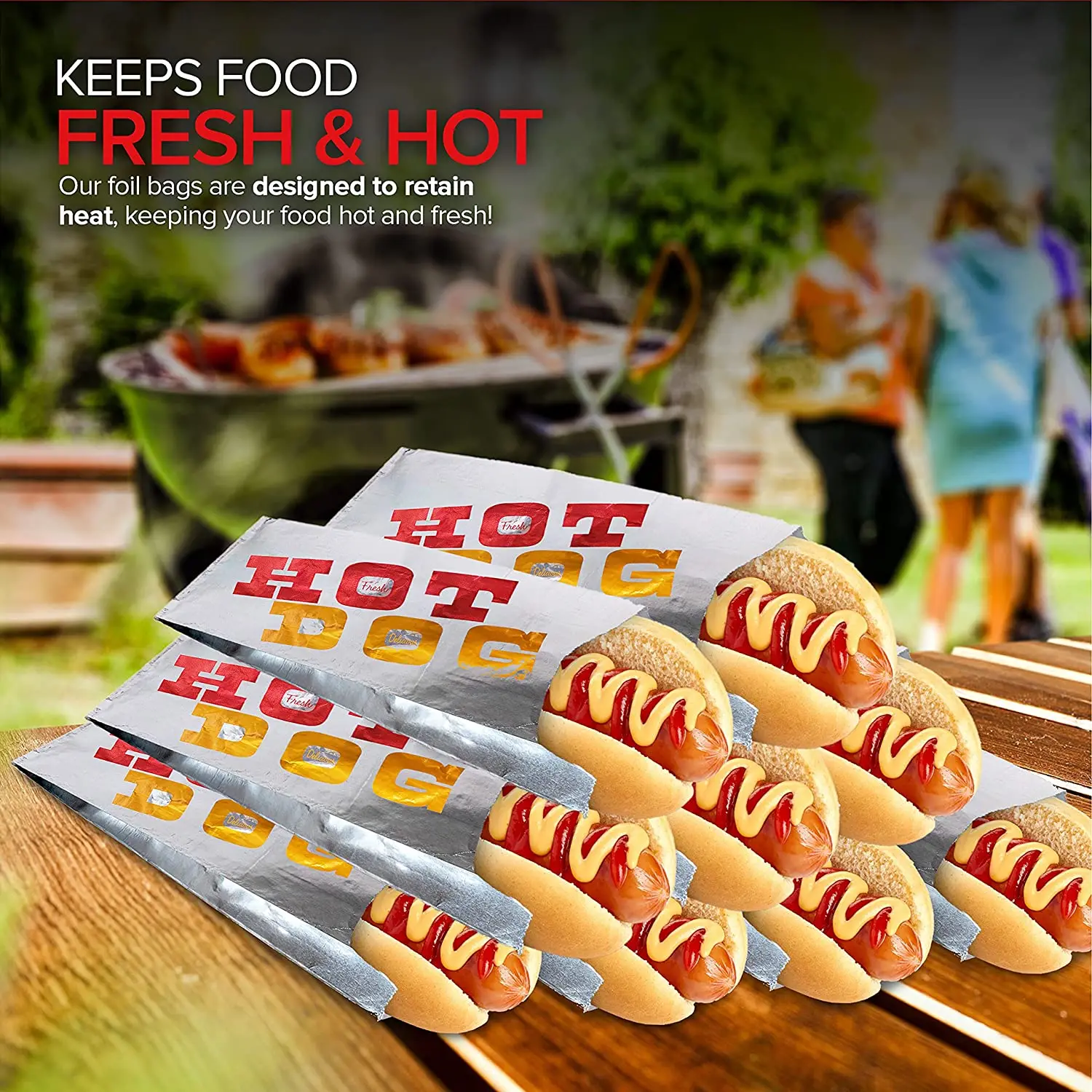 Aluminium Kraft Paper Bag Square Shaped Greaseproof Bags Pouches For Food