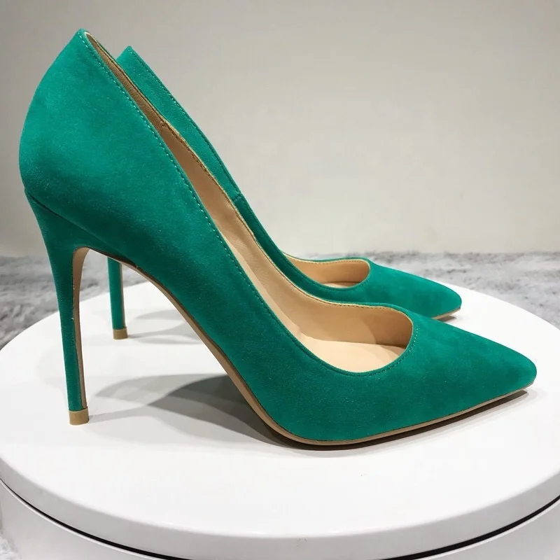 comfortable blue heels