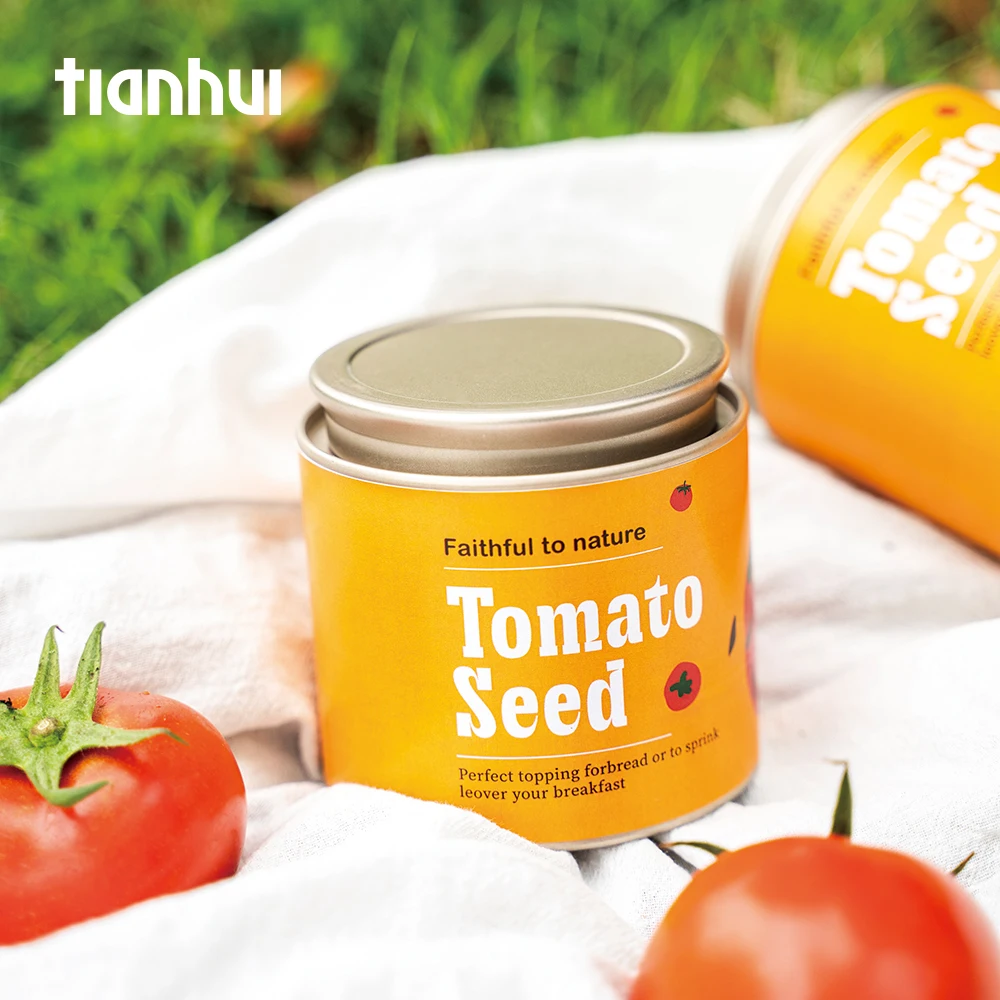 Tianhui Composite Sealed Cans Round Canister Tomato Seed Packaging Containers