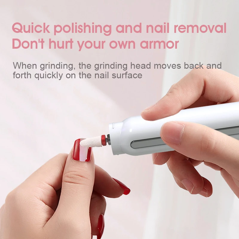 Portable Nail Drill Machine Kit Rechargeable M2 Electric Nail Instrument 15000RPM for Manicure Pedicure Polishing Exfoliante