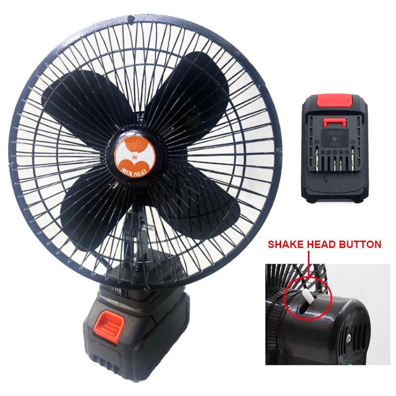 Portable Fan Silent Operation USB Charging Fan 8" Inch Rechargeable Floor Fan