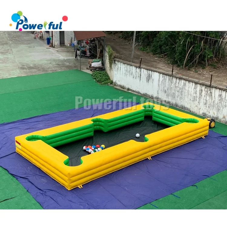 Inflatable Human Billiards Interactive Game Billiard Soccer Inflatable Pool Table