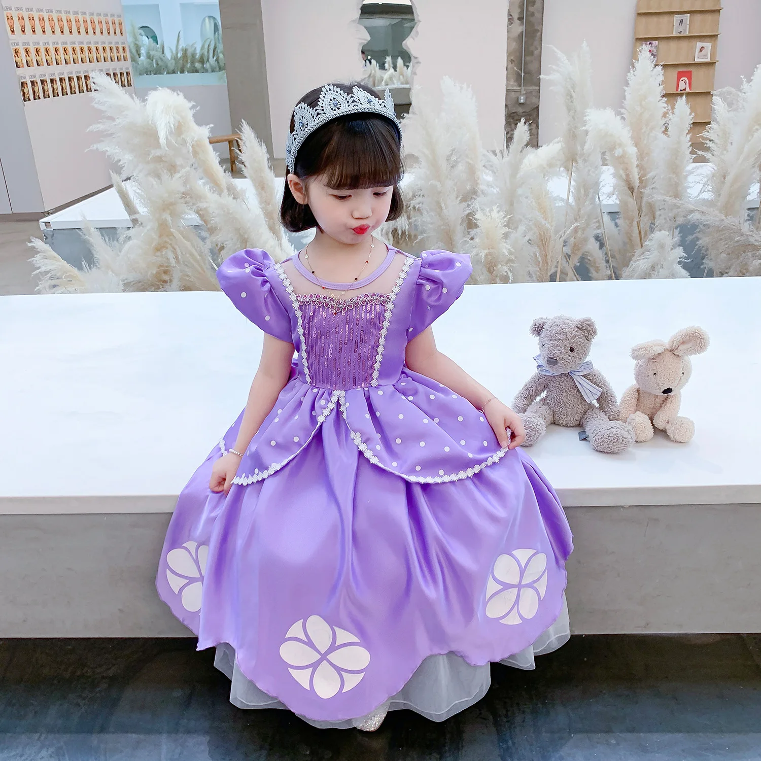 Vestido dela princesa sofia discount para niña de un año