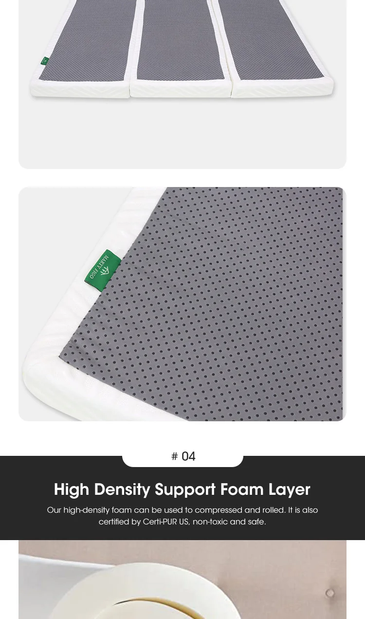 Factory Customize Pack N Play Mattress Crib Travel Topper Foldable