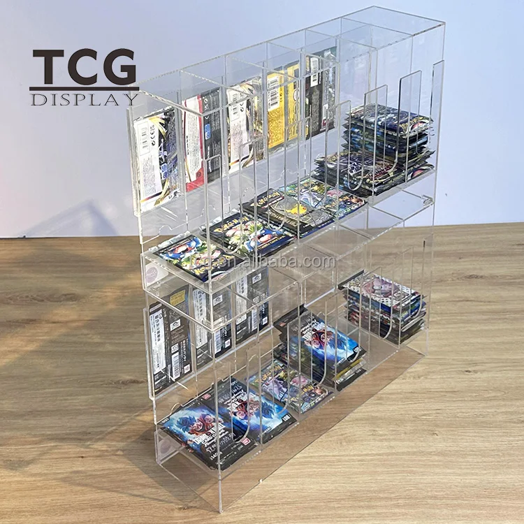 TCG 6-Slot Acrylic Dispenser - Eco-Friendly Pokemon Pack Display TCG 6-Slot Acrylic Dispenser - Eco-Friendly Pokemon Pack Display