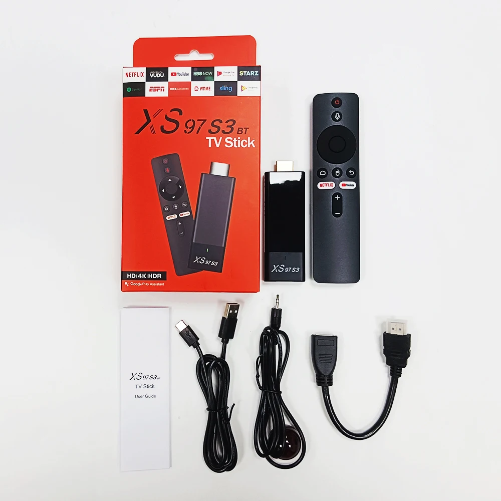 XS97 S3 BT TV Stick - 4K Android 10 with BT Control Remote