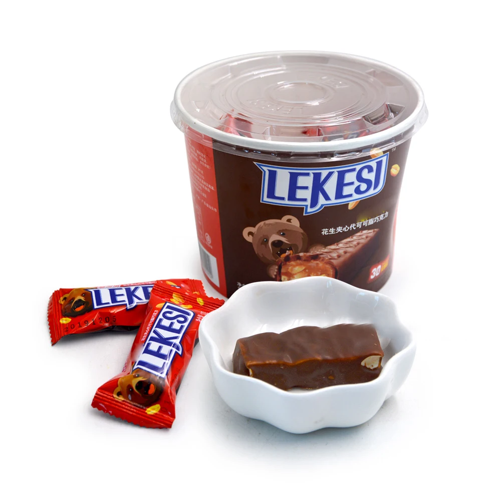 Оптовая продажа на заказ шоколадный арахисовый центр заполненный батончик