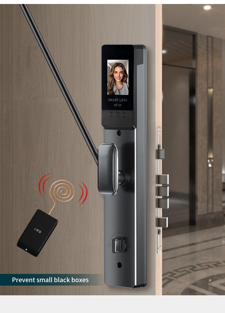 广州ONLENSE 3D人脸可视对讲自动指纹锁Wishome APP别墅公寓门锁支持OEM