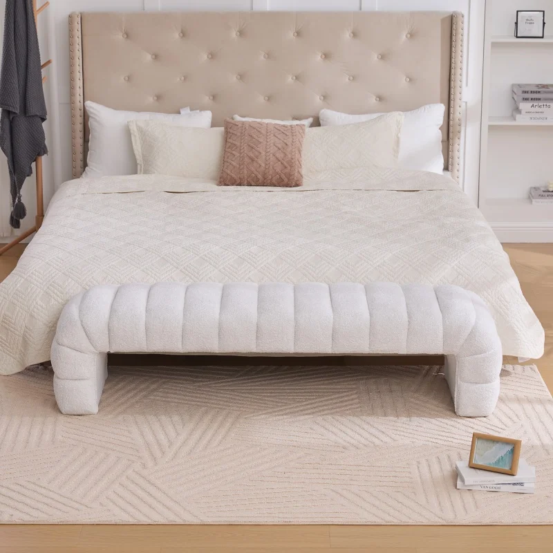 Elvarenae Aveline Channel-Tufted Bench — product detail