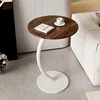Fond rond blanc couleur noyer