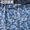 Floral pattern on blue background