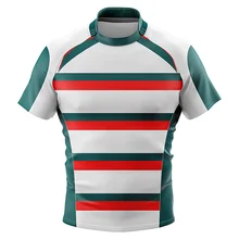 High Quality New Style Sublimated Rugby Jersey With Custom Design Logo