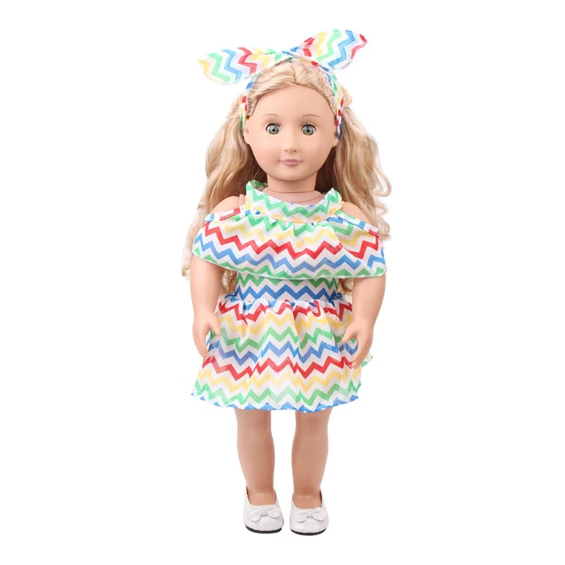 18 Inch American Doll Clothes for Girls Doll Dress