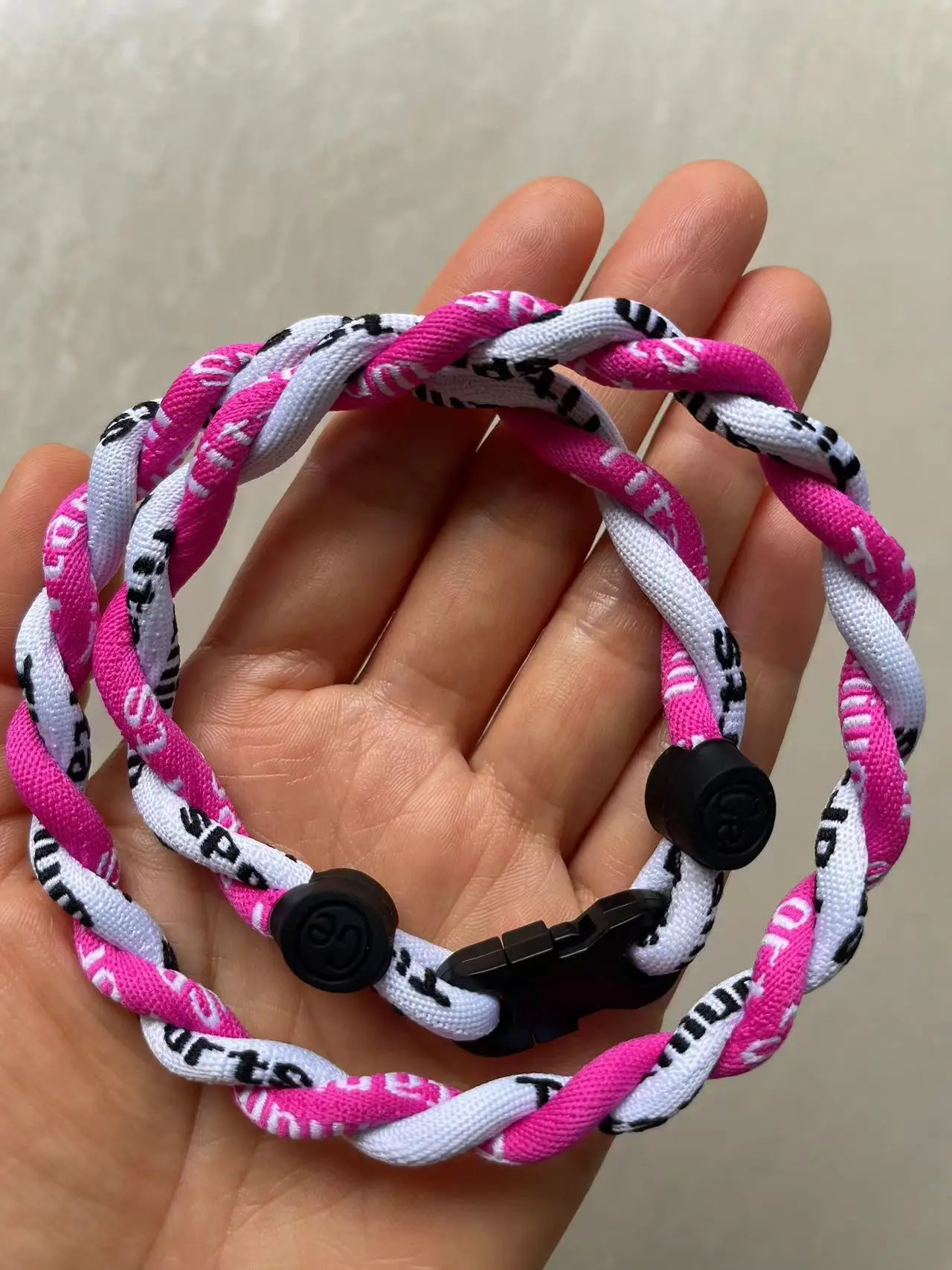 Softball Pink And Black Necklace With Number Custom Softball