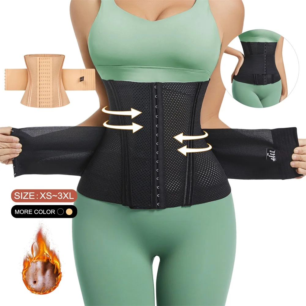 Wholesale Full Body Belly Shaping Cincher Corset Wrap Belt Tummy Control Shapewear Waist Trainer Shaper Wear Woman details