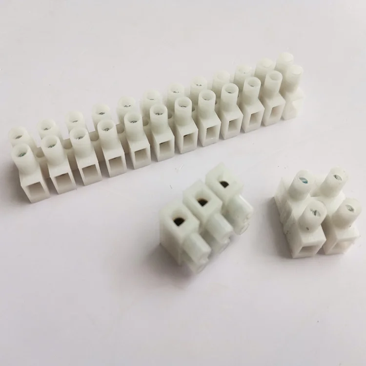 Nylon Terminal Block Electrical Cross Screw Type PA8-12 Pin Wire Connectors Wire Terminal Block