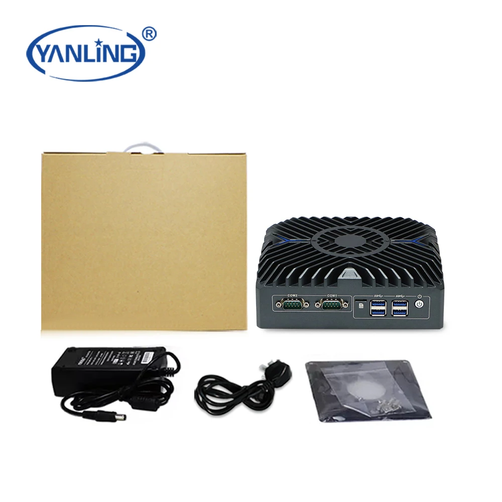 新型NUC PC N3322 Linuxファンレス産業用AIコンピュータミニPC Intel