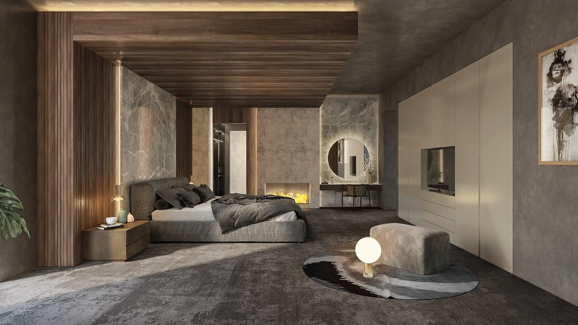 Modern Bedroom Composition