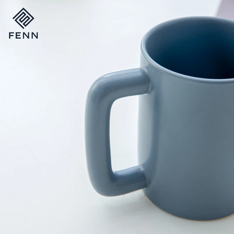 product fenn large capacity 400ml nordic style matte color glazed ceramic coffee mug present wholesale ceramic mugs custom-60