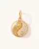 Pendentif tai chi incrusté de diamants