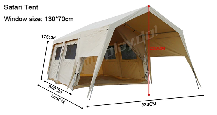 Safari Tent Luxury Canvas Glamping 