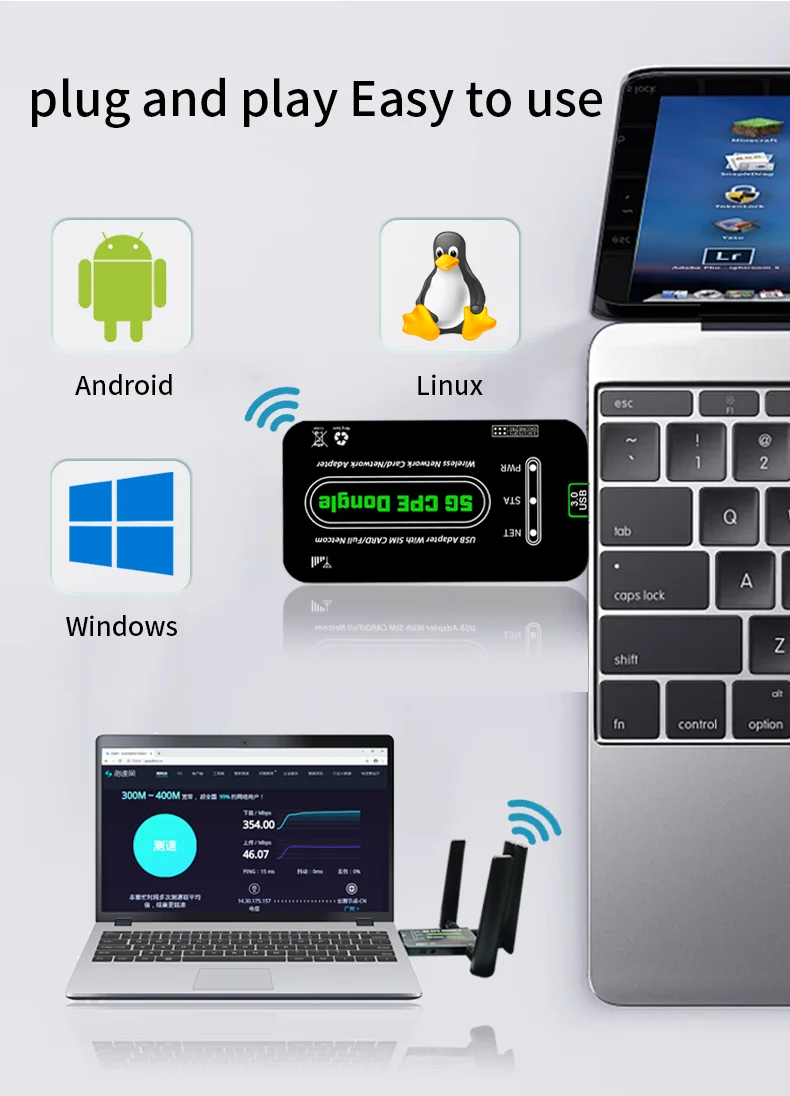 RM520N-GL 5G USB Dongle 5G Modem With Sim Slot for Global Usage