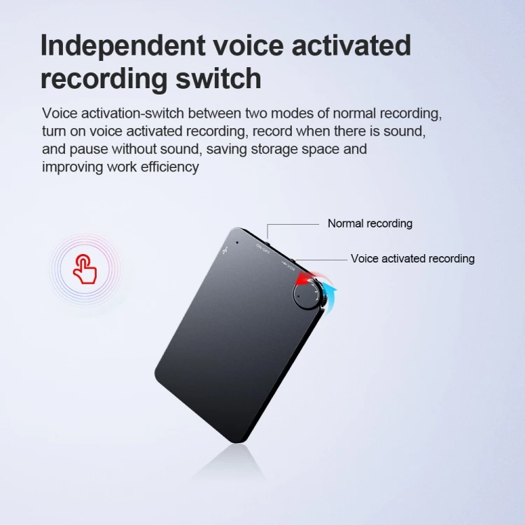 Super slim Digital Mini Audio Sound Recorder k2 8GB Professional Voice Record Small Voice Recording Devices
