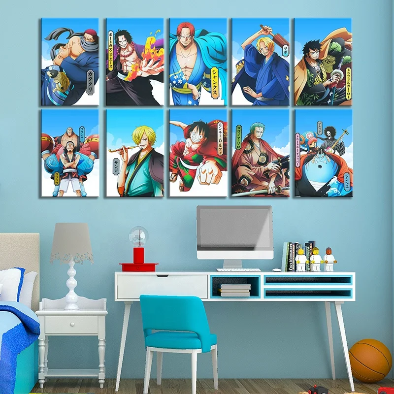 12designs Anime One Piece Wano Country Poster Luffy Zoro Sanji Manga  Character Picture Printed On Canvas Anime Decor - Buy One Piece  Poster,Luffy Zoro Sanji,Anime Decor Product on 