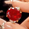 แหวนคอรันดัมสีแดง ปรับขนาดได้