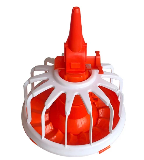 Duck Goose House Pan Feeder Poultry Feeding Systems Yellow Red