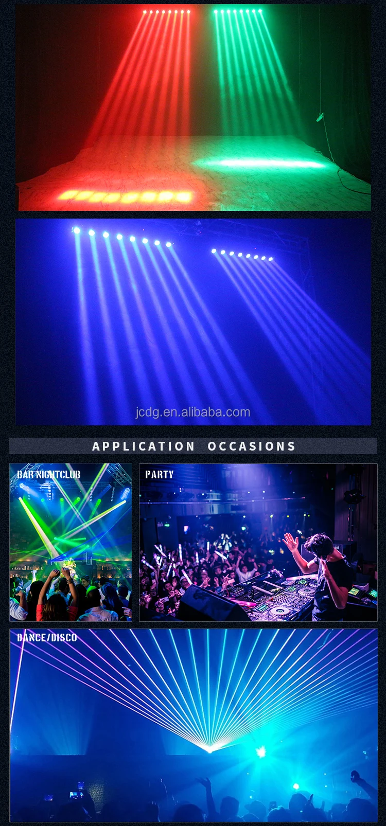 8 Eyes Rgbw Beam Moving Head Led Stage Lighting For Party Night Club Dj