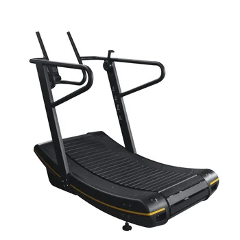 High Commercial Manual/Electric Curved Running Machine Non-Power Cardio Treadmill High-Mechanical Motor Driving Home Exercise