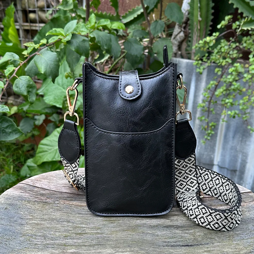 Vintage Cell Phone Bag For Women, Leather Phone... From  Vintage-Inspired Retro Mobile Phone Bag – Leather Chain Shoulder Handbag main image 2