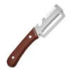 Three-in-one solid wood handle peeler