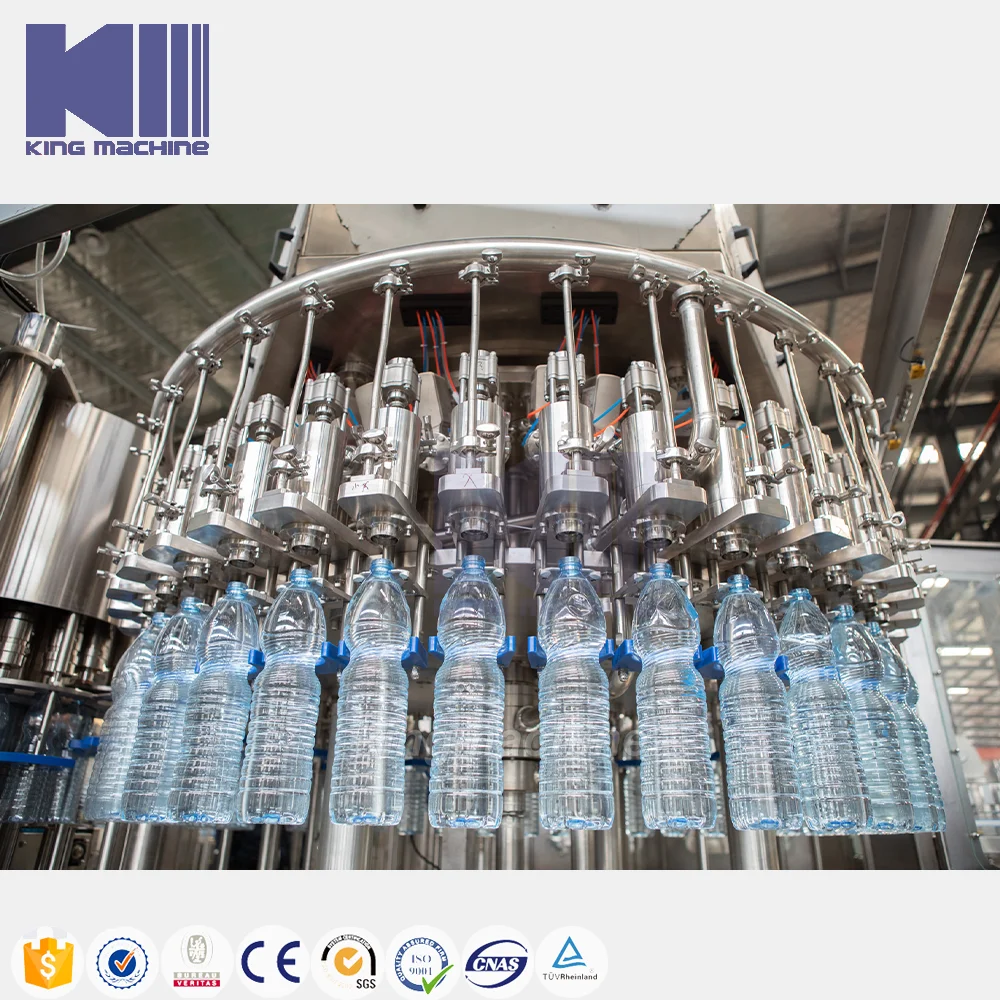 Customizable 500ml 1500ml Automatic 12 Nozzle Gravity Bottle Water Filling Machine