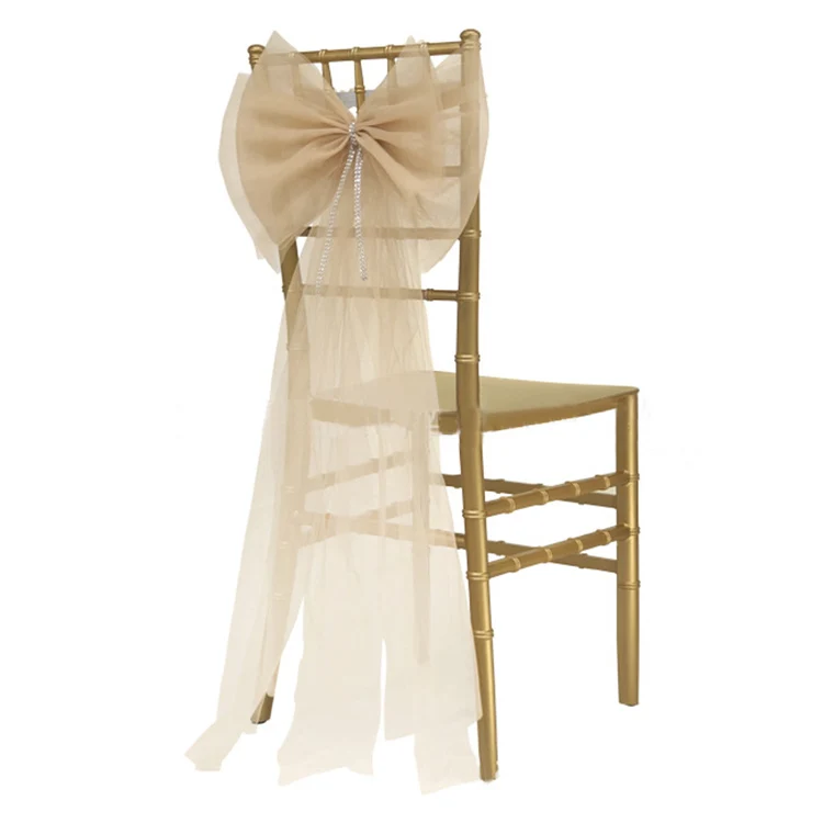 
 Роскошный свадебный стул, атласная лента с поясом, лента для стула для банкета, гостиницы, универсальный чехол для стула, товары для банкетной вечеринки  