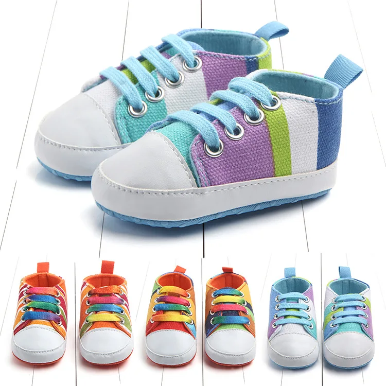 1 год, высокая обувь для младенцев, унисекс, для мальчиков и девочек, нескользящая повседневная обувь для малышей