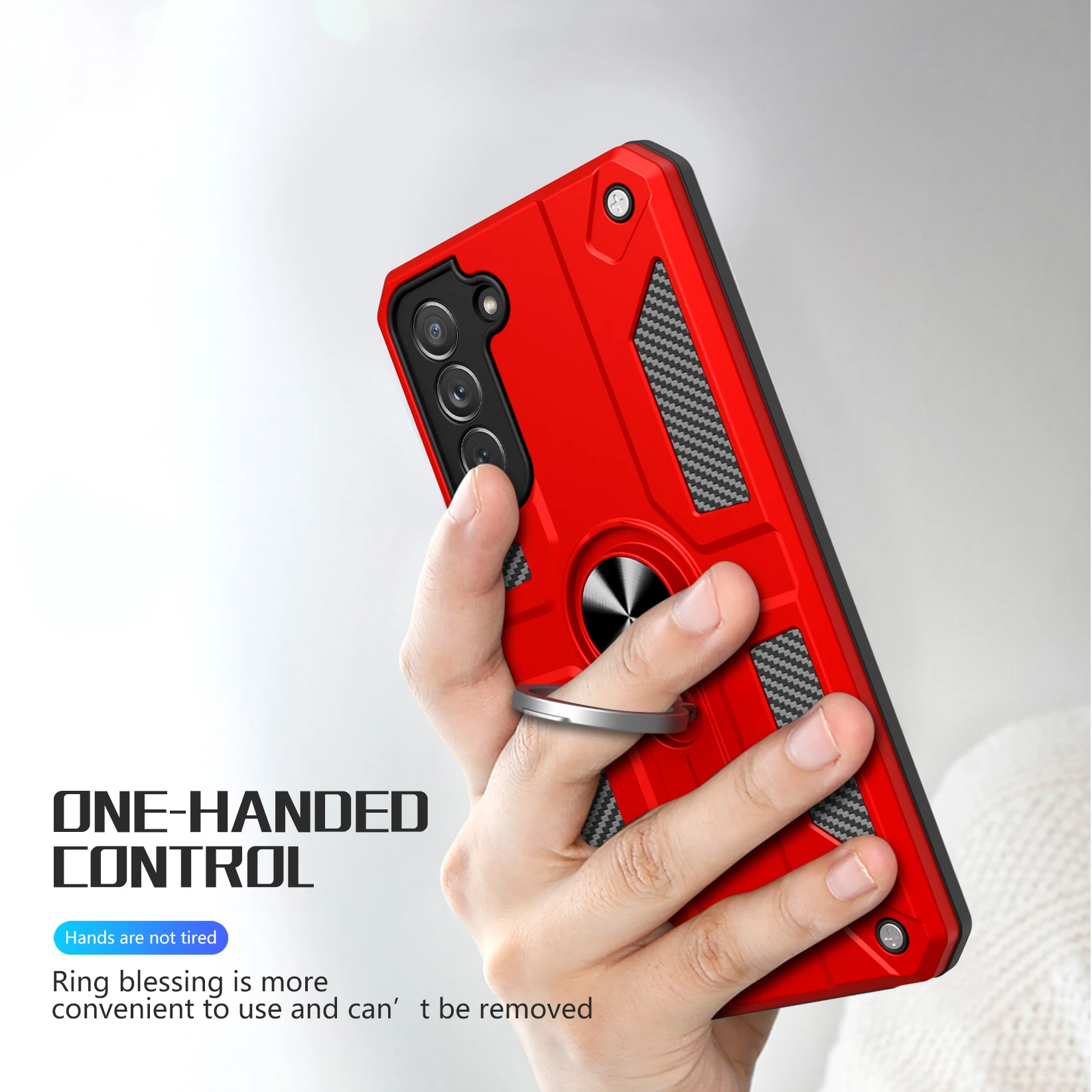 Armor Hard Phone Case Ring Kickstand Back Cover for TECNO Camon 17 Pro Mobile Phone Accessories Factory Price