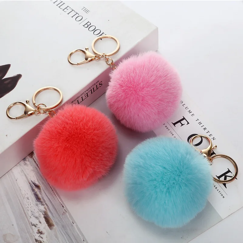 Just 4 Fashion Cute Penguin Fur Ball Keychain