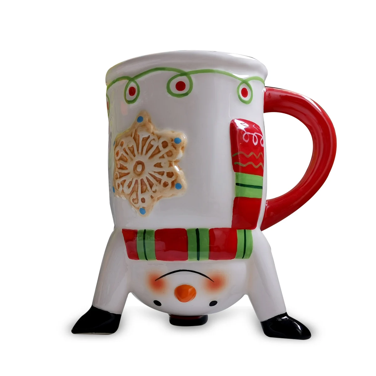 Snowman's Thawing Reusable Coffee Mug Diamond Candle