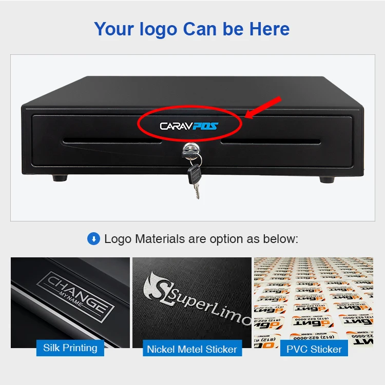 High Quality Electronic Cash Drawer with Double Cheque Slots