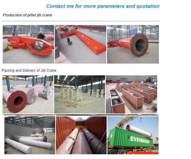 China Factory YUNTIAN 1 Ton 2Ton 3ton 5Ton Wholesale Slewing Cantilever Jib Crane Chain Hoist 500kg Electric Jib Cranes