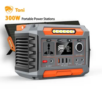 Factory wholesale 300W Portable Power Station In Stock Solar Generator with Fast Delivery Cheap Price for Camping Backup Power