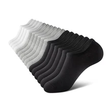 Hot selling solid color low cut men socks silicone design anti slip casual sport running cushion socks