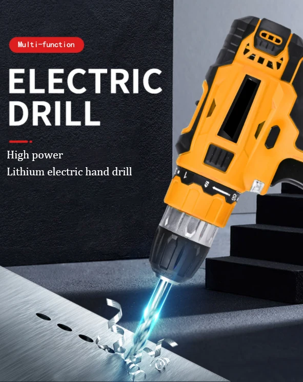 21 Volt Cordless Drill Cordless Power Hammer Drill Bits Chargeable