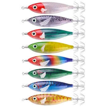 Wholesale Cheery 8cm 6G Brine Luminous Shrimp Squid Clamp Bait ABS Material Printed Ice Fishing Technique for River – Hard Lure – view 2